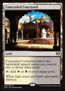 MtG Trading Card Game Kaladesh Rare Foil Concealed Courtyard #245