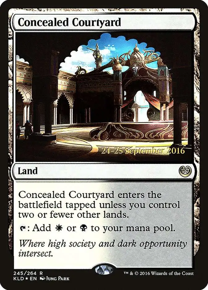 MtG Trading Card Game Kaladesh Rare Concealed Courtyard #245 [Prerelease FOIL]