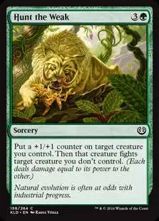 MtG Trading Card Game Kaladesh Common Hunt the Weak #158