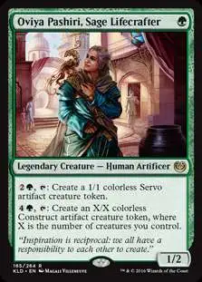 MtG Trading Card Game Kaladesh Rare Oviya Pashiri, Sage Lifecrafter #165