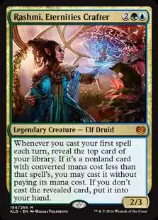 MtG Trading Card Game Kaladesh Mythic Rare Foil Rashmi, Eternities Crafter #184