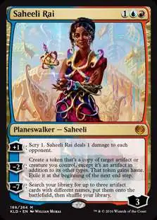 MtG Trading Card Game Kaladesh Mythic Rare Foil Saheeli Rai #186