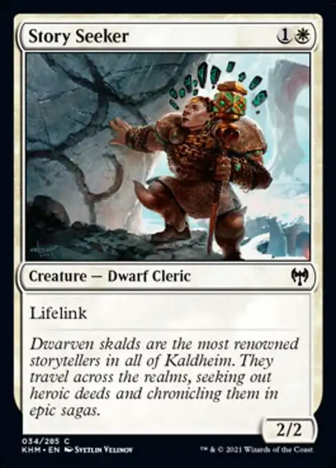 Magic The Gathering Trading Card Game Kaldheim Single Card Common Story  Seeker 34 - ToyWiz