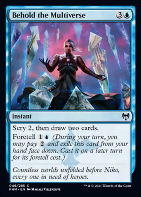 MtG Trading Card Game Kaldheim Common Behold the Multiverse #46