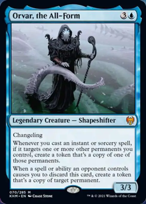 MtG Trading Card Game Kaldheim Mythic Rare Orvar, the All-Form #70 MtG Trading Card Game Kaldheim Mythic Rare Orvar, the All-Form #70