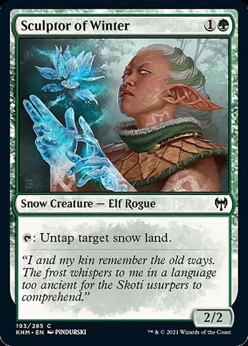 MtG Trading Card Game Kaldheim Common Sculptor of Winter #193