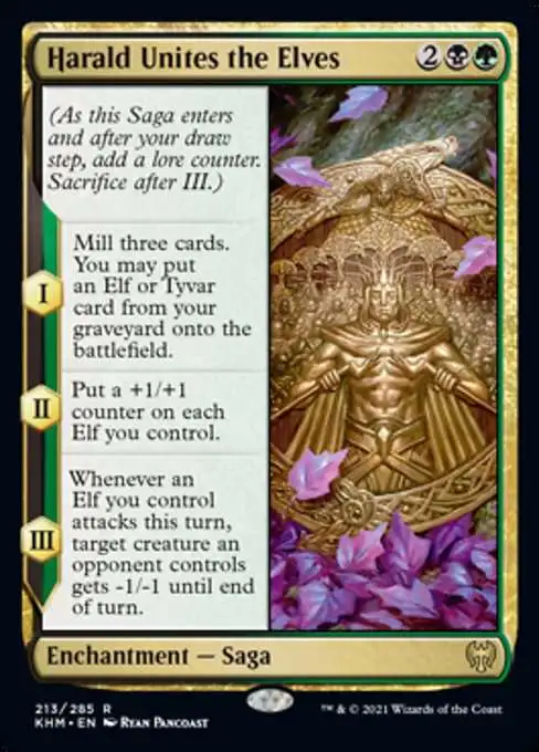 Magic The Gathering Trading Card Game Kaldheim Single Card Rare Harald Unites the Elves 213 - ToyWiz Magic The Gathering Trading Card Game Kaldheim Single Card Rare Harald Unites the Elves 213 - ToyWiz