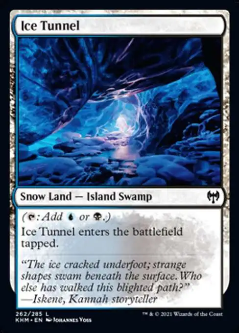 MtG Trading Card Game Kaldheim Common Ice Tunnel #262