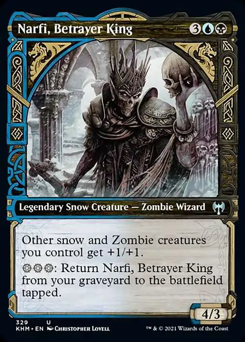 MtG Trading Card Game Kaldheim Uncommon Narfi, Betrayer King #329 [Showcase]