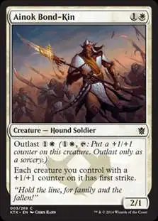 MtG Khans of Tarkir Common Foil Ainok Bond-Kin #3