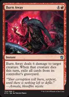 MtG Khans of Tarkir Uncommon Burn Away #104