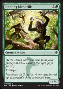 MtG Khans of Tarkir Common Foil Hooting Mandrills #137