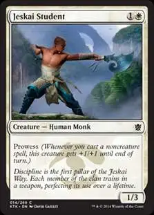 MtG Khans of Tarkir Common Foil Jeskai Student #14