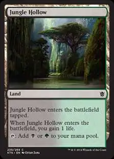 MtG Khans of Tarkir Common Foil Jungle Hollow #235