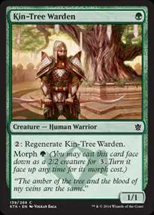 MtG Khans of Tarkir Common Foil Kin-Tree Warden #139