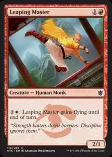 MtG Khans of Tarkir Common Foil Leaping Master #114