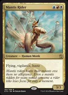 MtG Khans of Tarkir Rare Mantis Rider #184