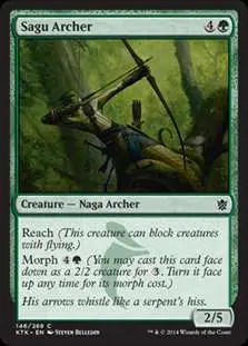 MtG Khans of Tarkir Common Foil Sagu Archer #146