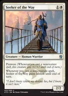 MtG Khans of Tarkir Uncommon Foil Seeker of the Way #22