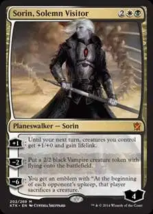 MtG Khans of Tarkir Mythic Rare Sorin, Solemn Visitor #202 [Japanese]