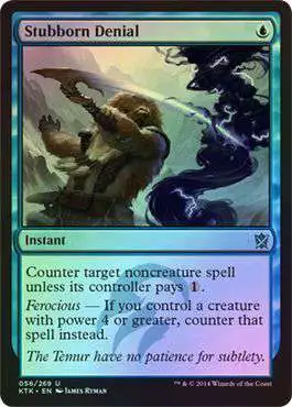 Magic The Gathering Khans of Tarkir Single Card Uncommon Stubborn