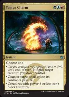 MtG Khans of Tarkir Uncommon Foil Temur Charm #208