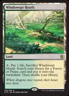 MtG Khans of Tarkir Rare Windswept Heath #248