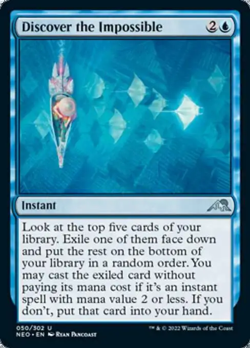 Magic The Gathering Trading Card Game Kamigawa Neon Dynasty Single Card  Uncommon Discover the Impossible 50 - ToyWiz