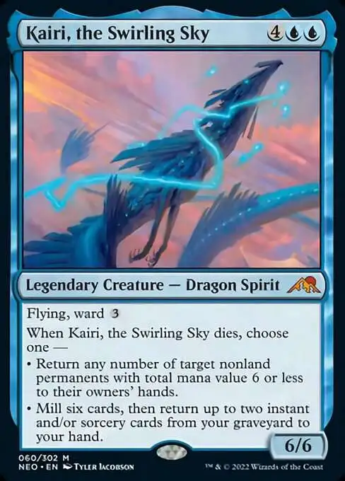 MtG Trading Card Game Kamigawa Neon Dynasty Mythic Rare Kairi, the Swirling  Sky #60