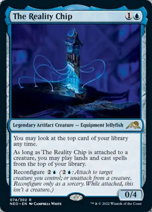 Magic The Gathering Trading Card Game Kamigawa Neon Dynasty Single Card  Rare The Reality Chip 74 - ToyWiz