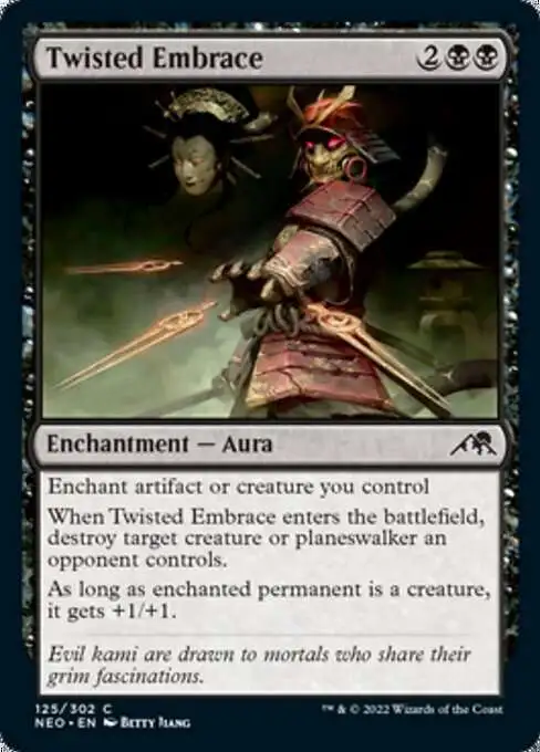 MtG Trading Card Game Kamigawa Neon Dynasty Common Twisted Embrace #125