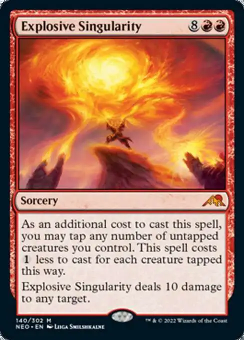 MtG Trading Card Game Kamigawa Neon Dynasty Mythic Rare Explosive Singularity #140
