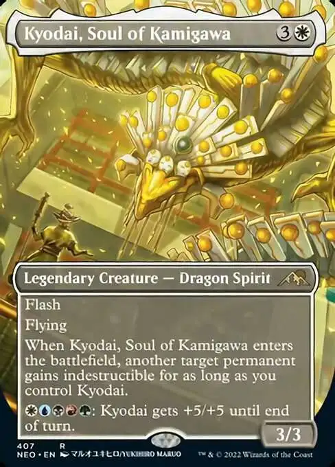 MtG Trading Card Game Kamigawa Neon Dynasty Rare Kyodai, Soul of Kamigawa #407 [Alternate Art Borderless]