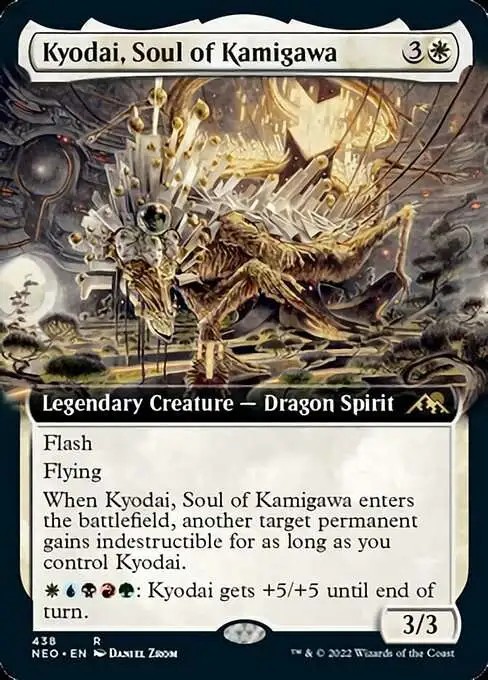 MtG Trading Card Game Kamigawa Neon Dynasty Rare Kyodai, Soul of Kamigawa #438 [Extended Art FOIL]