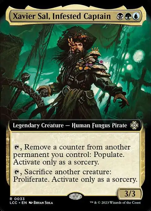 MtG The Lost Caverns of Ixalan Commander Rare FOIL Xavier Sal, Infested Captain #33