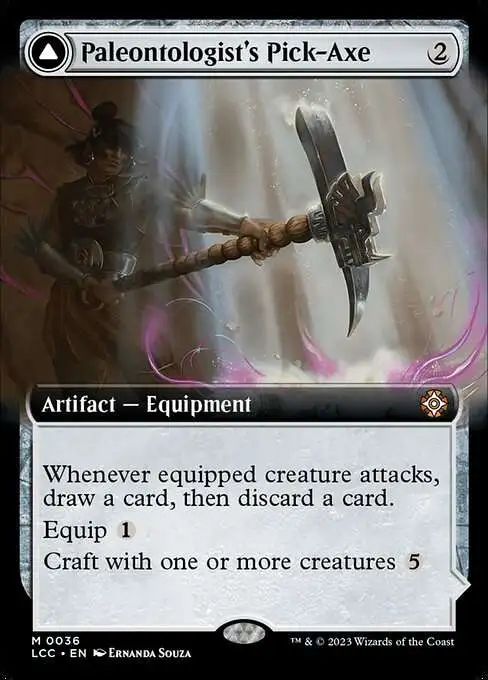 Magic The Gathering The Lost Caverns of Ixalan Commander Single Card Mythic  Rare Paleontologists Pick-Axe Dinosaur Headdress 36 - ToyWiz