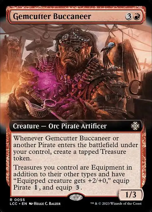 MtG The Lost Caverns of Ixalan Commander Rare FOIL Gemcutter Buccaneer #55