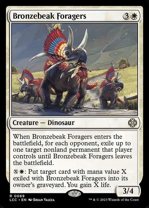 MtG The Lost Caverns of Ixalan Commander Rare Bronzebeak Foragers #69