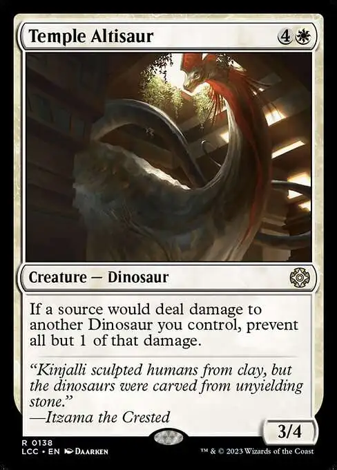 MtG The Lost Caverns of Ixalan Commander Rare Temple Altisaur #138