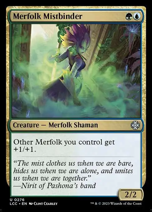 Magic The Gathering The Lost Caverns of Ixalan Commander Single Card  Uncommon Merfolk Mistbinder 276 - ToyWiz