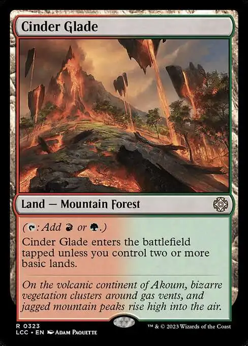 MtG The Lost Caverns of Ixalan Commander Rare FOIL Cinder Glade #323