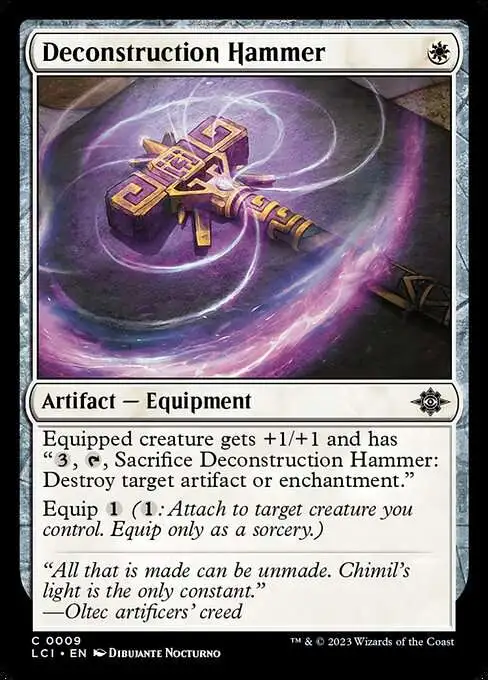 MtG The Lost Caverns of Ixalan Common Deconstruction Hammer #9