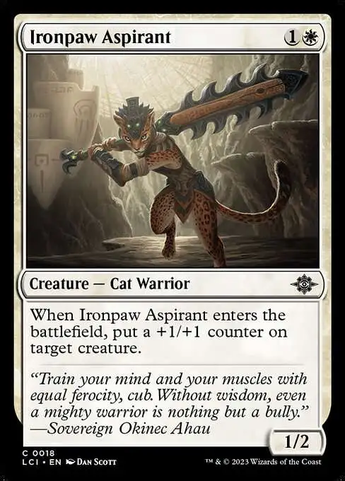 MtG The Lost Caverns of Ixalan Common Foil Ironpaw Aspirant #18