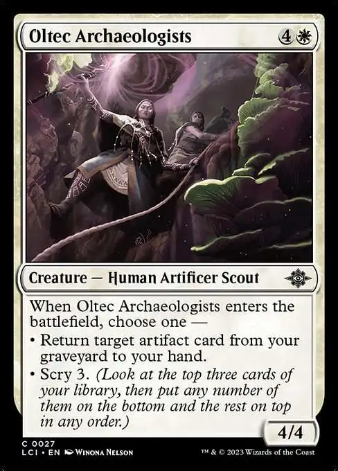 Magic The Gathering The Lost Caverns of Ixalan Single Card Common Oltec  Archaeologists 27 FOIL - ToyWiz