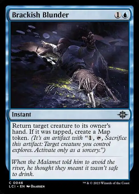 MtG The Lost Caverns of Ixalan Common Foil Brackish Blunder #46
