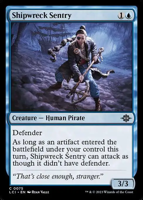 Magic The Gathering The Lost Caverns of Ixalan Single Card Common Shipwreck  Sentry 75 - ToyWiz