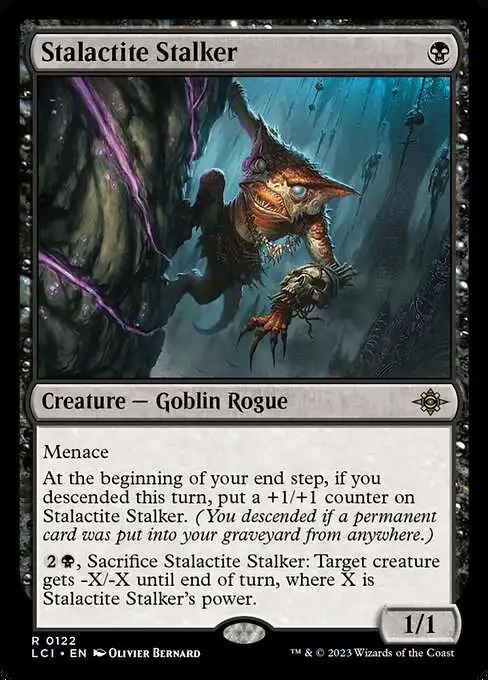 MtG The Lost Caverns of Ixalan Rare Stalactite Stalker #122