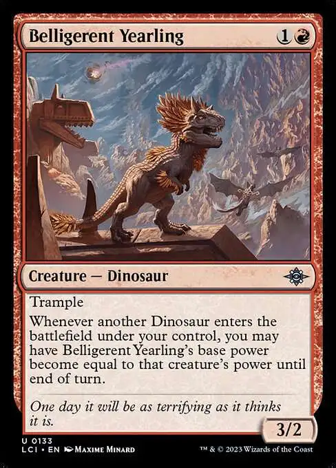 mtg dinosaur cards ixalan Magic: The Gathering The Lost Caverns of Commander Deck Mint / near mint condition trading card Dinosaur Token} // {Treasure Token}