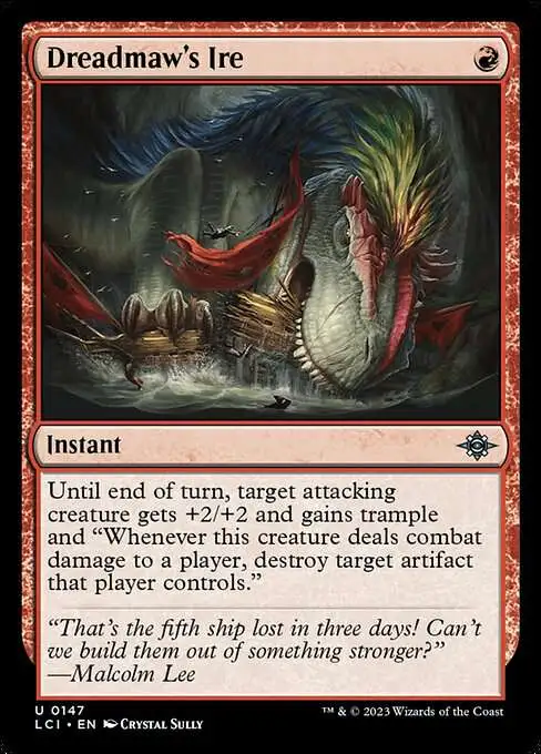 MtG The Lost Caverns of Ixalan Uncommon Dreadmaw's Ire #147