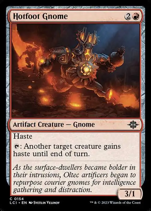 Magic The Gathering The Lost Caverns of Ixalan Single Card Common Hotfoot  Gnome 154 - ToyWiz